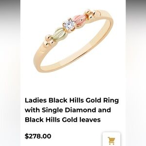 Black hills gold  center diamond